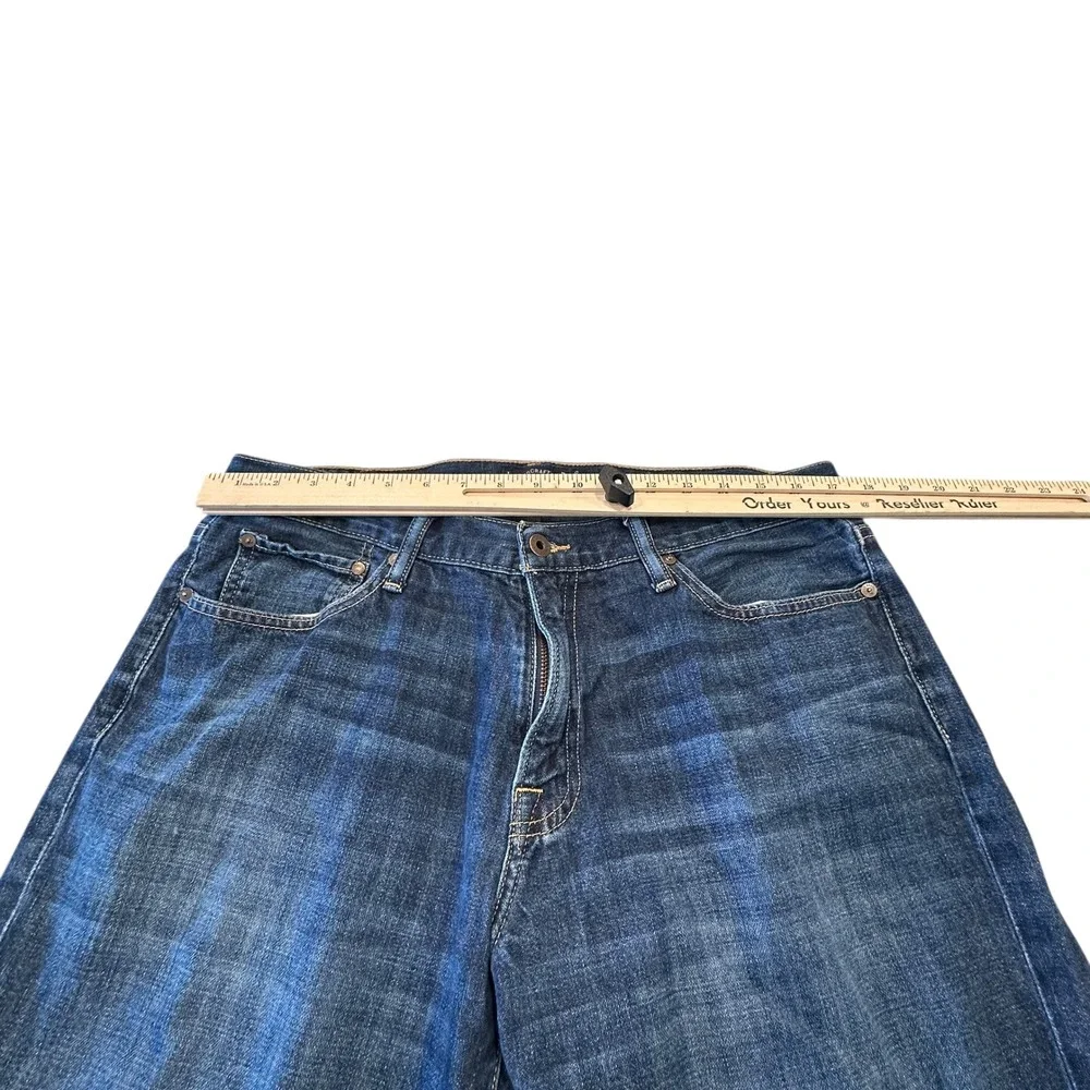 Lucky Brand Mens Jeans Dark Olin Wash Denim Size 36W 30L Straight Leg